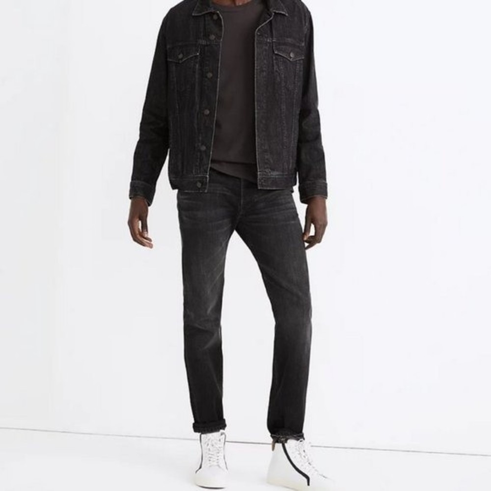 Madewell Slim Jeans in Washed Black